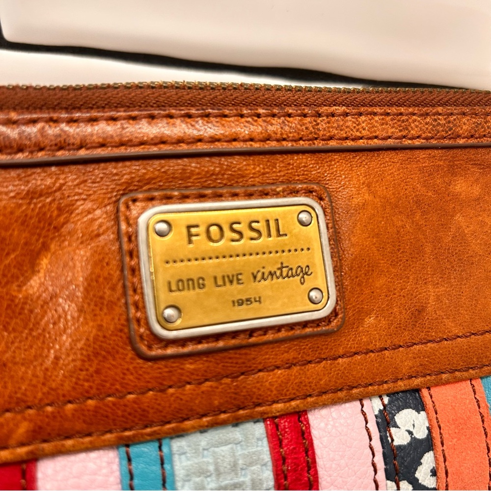 Fossil Emory Patchwork Multicolor Clutch Wallet - image 2